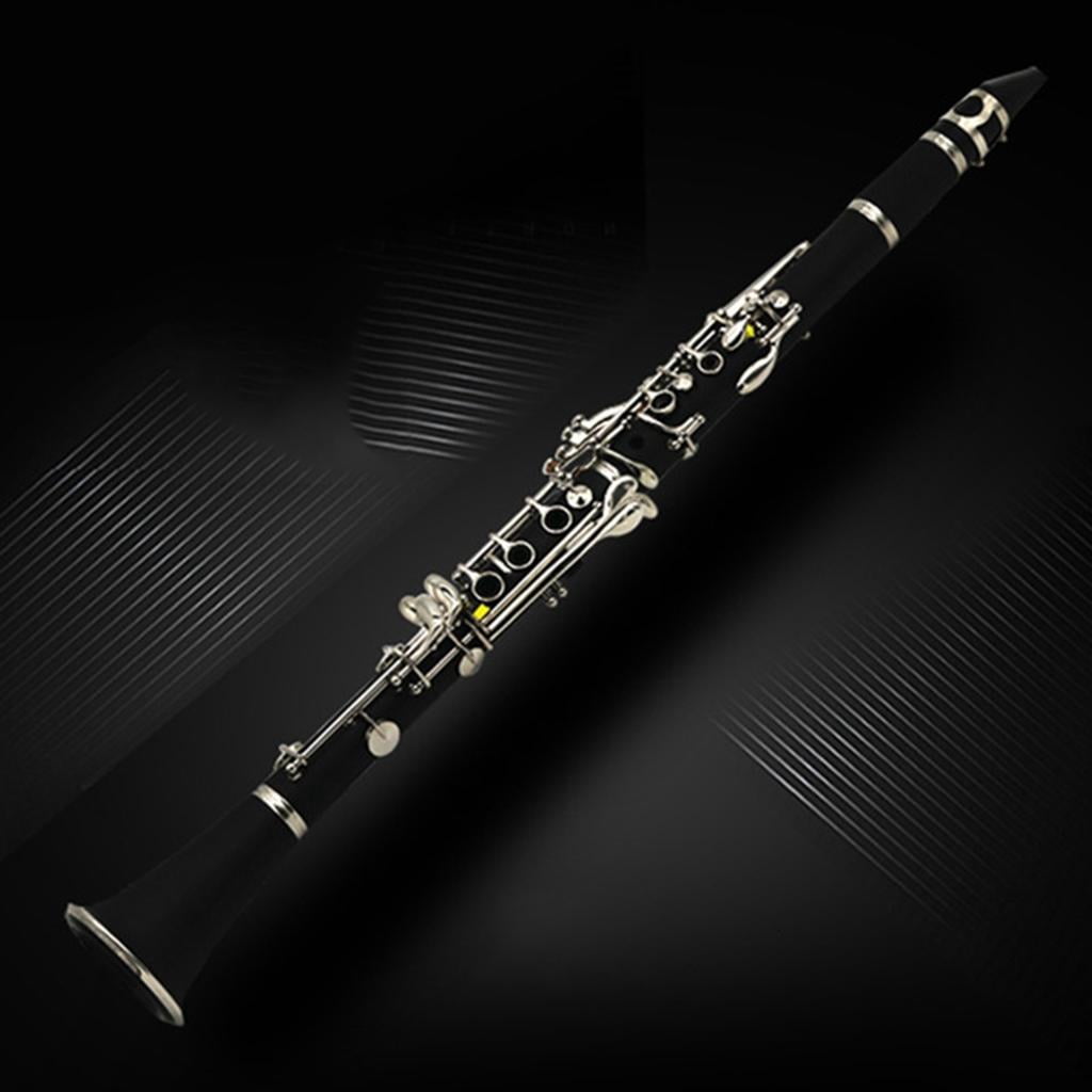 Yihuala Black Clarinet, 17 Keys Clarinet, B-Flat Clarinet For Beginner with Box, Professional Black Clarinet