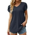 thumbnail image 2 of Blusa Casual Suelta Odeerbi para Mujer manga corta cuello en V ODB164464, 2 of 8