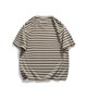 thumbnail image 3 of Blusa de Manga Corta, Hombres Versatile Moda Motion Stripe Insert Cuello Redondo para Uso Casual Y Diario, 3 of 3