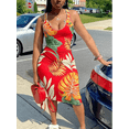 thumbnail image 4 of Lovelywholesale Plus Size Floral Print Bodycon Cami Dress, 4 of 4
