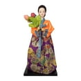 thumbnail image 2 of Muñeca Hanbok coreana, muñeca asiática artesanal, figura Hanbok, adorno coleccionable, estatuilla de de 12 pulgadas para mesa, hogar, estante,, 2 of 9