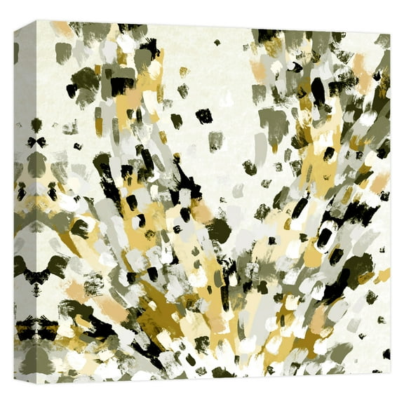 PTM Images,Yellow abstract splash, 20x20, Decorative Canvas Wall Art