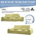 thumbnail image 6 of MOPHOTO 11PCS Modular Kids Sofa Couch Fold Out Couch Playhouse Play Set for Toddlers, Kids Couch Play Set, Creative Couch Kids Foam Play Couch Indoor, 6 of 8