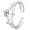Silver, variant on Dainty Rose Flower Wedding Statemment Ring for Women Adjustable Elegant Promise Floral Band Engagement Stacking Delicate Charm Everyday Rings for Valentine Girlfriend Fashion Jewelry