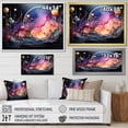 thumbnail image 4 of Designart "Cosmic composition I" Abstract Collages Floater Framed Canvas Wall Art, 4 of 7