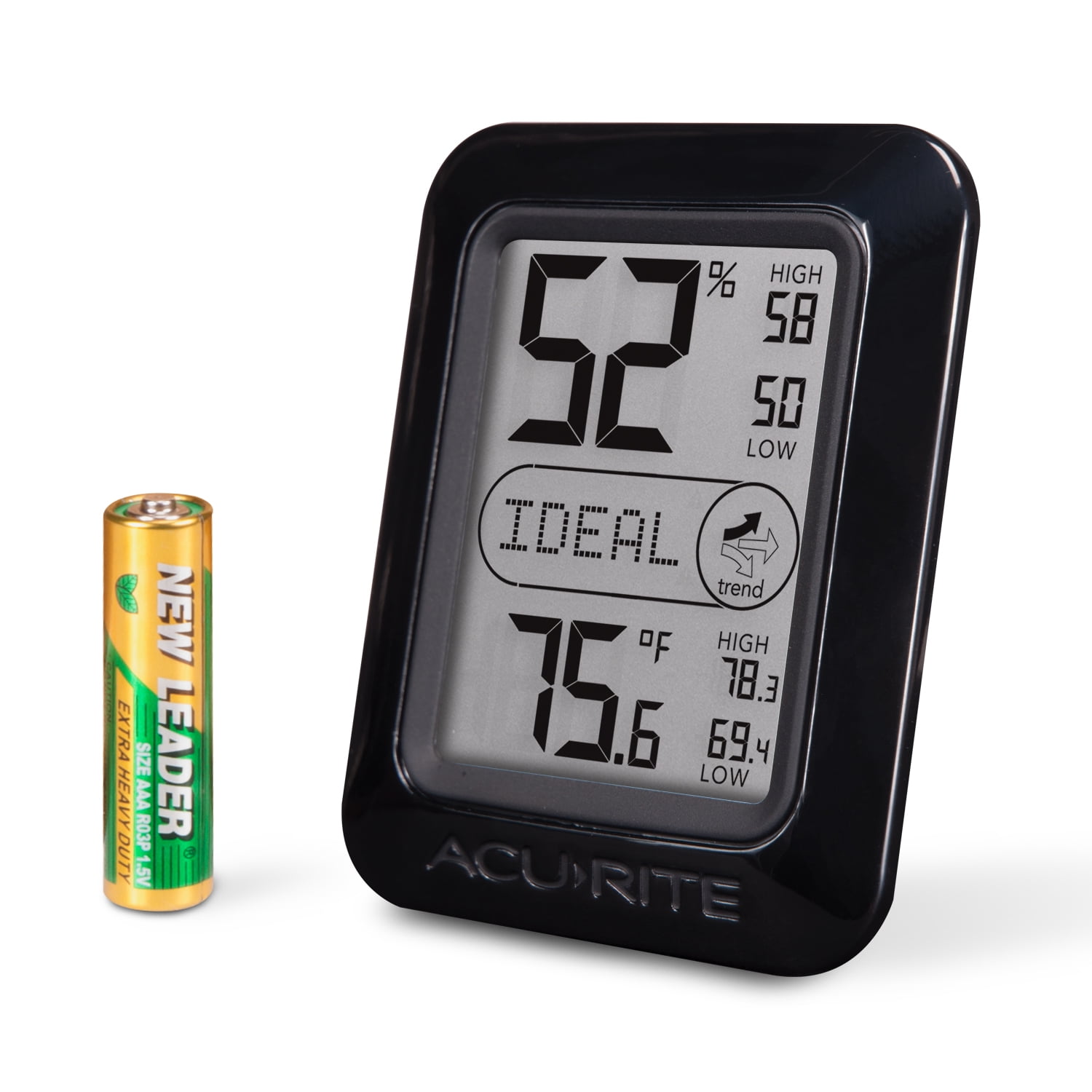 AcuRite Indoor Digital Thermometer & Hygrometer with Temperature and