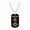 CW0201 Necklace Silver, variant on Color-Printed Basketball Sports-Themed Inspirational Gift for Team Friends, Family, and Colleagues Stainless Steel Necklace