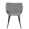 thumbnail image 5 of Contemporary Home Living Set of 2 Gray Fabric Dining Chair 32”, 5 of 5