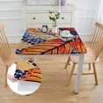 thumbnail image 2 of Table Cover Cotton Decorative Washable Rectangle Tabletop Tablecloths, Kitchen, Wedding, Restaurant &amp; Camping, - Thanksgiving/Christmas, 2 of 7