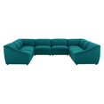 thumbnail image 2 of Modway Comprise Sectional Sofa, Teal Fabric, 2 of 3