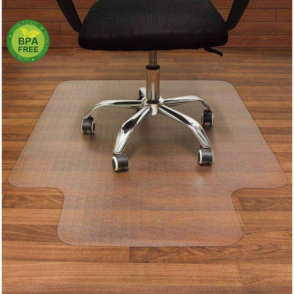 Chair Mats for Carpeted Floors PVC Home Office Chair Mat for Carpet 47.36 X 35.35 Transparent Chair Mat Studded Back with Lip Protective Floor Carpet Chair Mats 