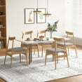 thumbnail image 3 of Nefoso 5ft x 8ft Area Rugs, Washable Area Rugs for Living Room Bedroom Home Decor, Non-Slip Carpet, Bohemian Geometric, Gray, 3 of 5