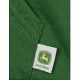 thumbnail image 5 of John Deere Little Boys' Fleece Zip-Up Hoodie Green Cream, 5 of 6