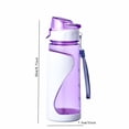 thumbnail image 3 of lhwanj Water Bottle with Clip No Straw Car Holder, 100% Leakproof Lockable Lid Clear Bottle, Easy Carry for School Home Sport Office, 3 of 3