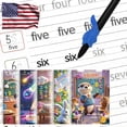 thumbnail image 1 of Magic Grooved Writing Practice - 5 libros de trabajo de Trace Trek en inglés para niños de 3 a 5, libro de práctica de rastreo pre K, escritura reutilizable a mano sin lágrimas, 4 libros de texto que, 1 of 17