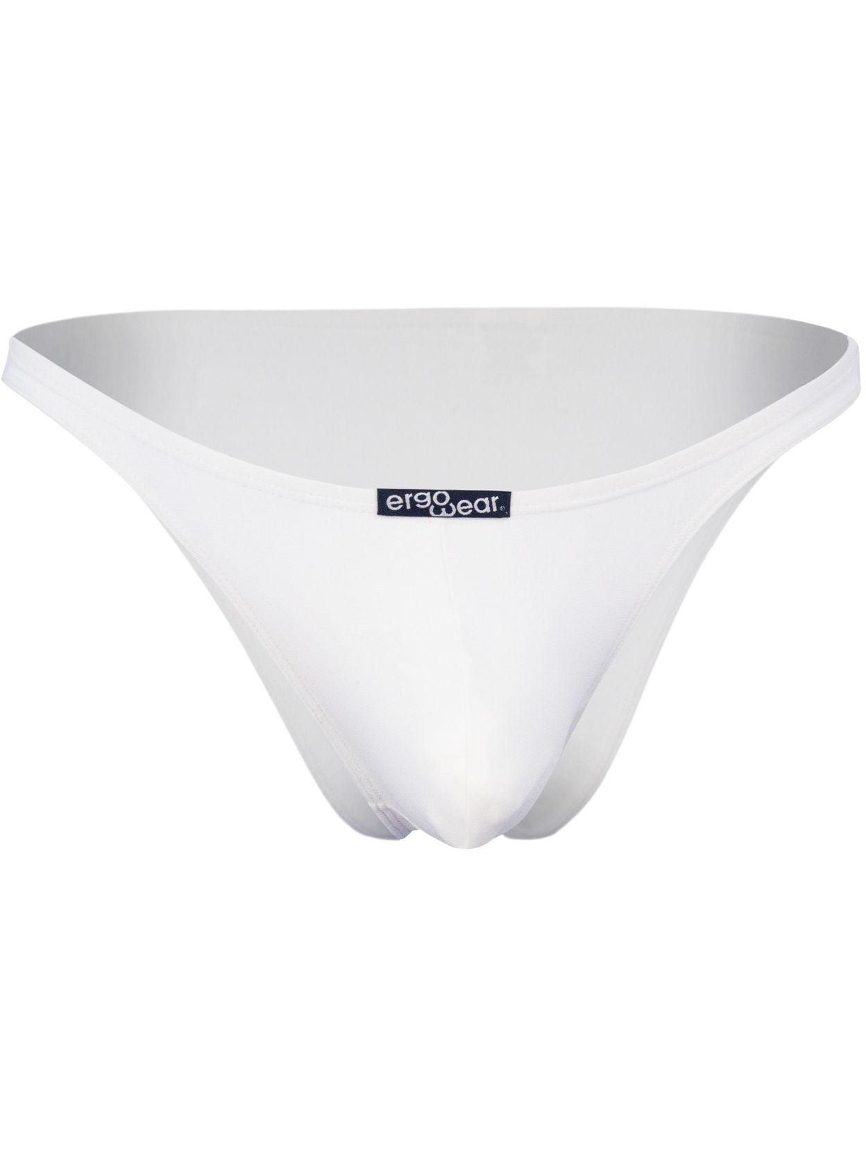 Ergowear Men's X3D Bikini Brief Underwear EW0101 in White Polyamide/Elastane 