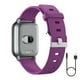 thumbnail image 2 of Reloj inteligente Heartrate Presión arterial Oxígeno Reloj de pulsera Temperatura corporal Control táctil Reloj impermeable, Morado Jumpingount EL001549-04B, 2 of 2