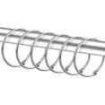 thumbnail image 5 of 24pcs Shower Curtain Rings, Rustproof Decorative Shower Curtain Hooks Metal Round Shower Ring Hooks for Bathroom Shower Rod, 2 inch, Silver, 5 of 7