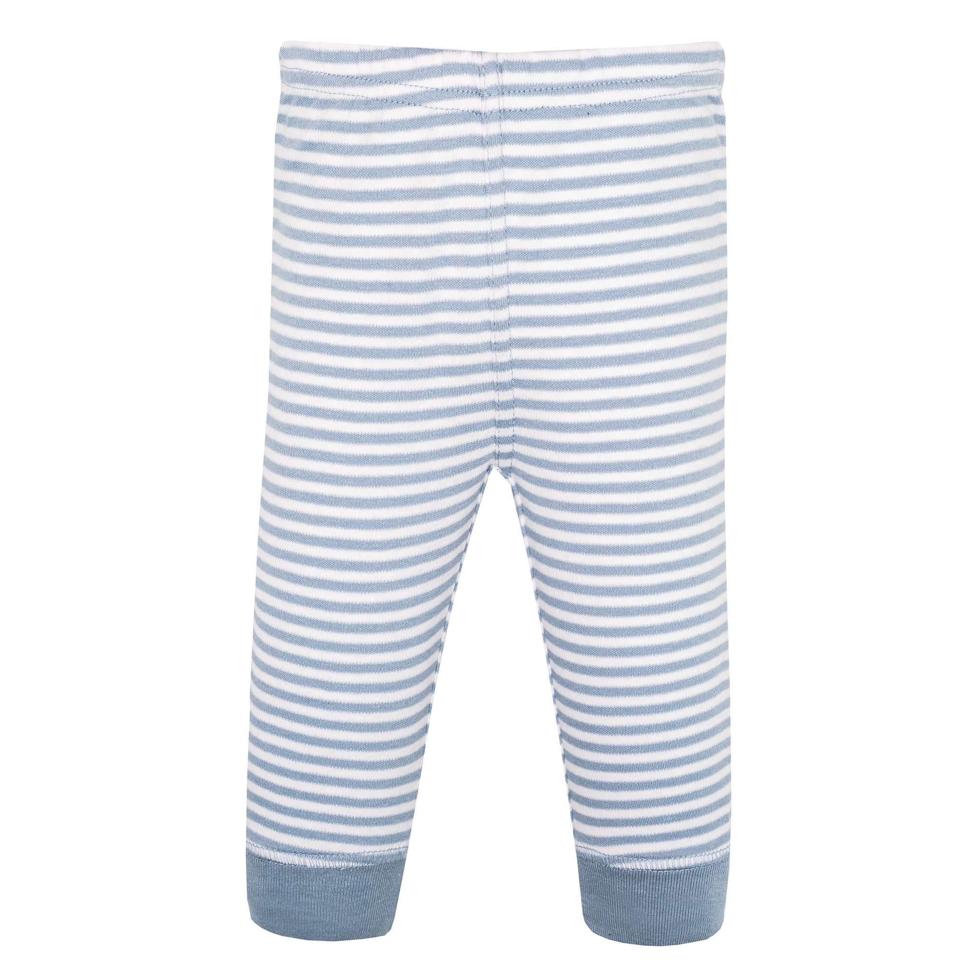 Hudson Baby Boy Cotton Pants and Leggings, Blue Elephants, 0-3 Months