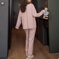 thumbnail image 3 of Defitshape Women's Summer Comfy Winter Princess Cotton Cute Pajama Set Soft Pjs Fall Lounge Postpartum Sleepwear Style13 Small, 3 of 4
