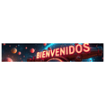 thumbnail image 1 of Heart Shaped Neon Banner with Steampunk Elements and Welcome Message in Spanish Party Decorations Backdrop Photography Props Event Decors Gatherings Celebrations, 1 of 4
