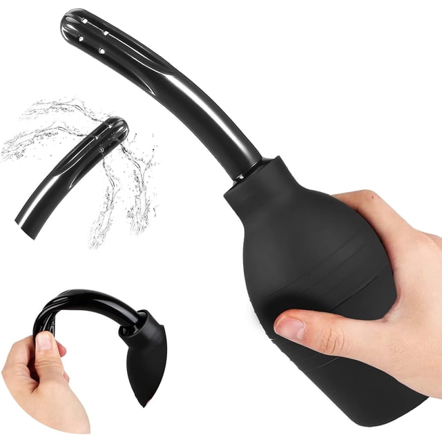 Bulbo de enema 310ml, bulbo de enema anal, duchas anales y vaginales de silicona para limpieza de colon