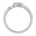 thumbnail image 2 of 0.90 CT Two-Stone Ring Accent Diamond Wedding Set 14K White Gold (H,SI1), 2 of 4