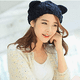 thumbnail image 2 of ER Gorro de punto para mujer Otoño Invierno Twist Beret Ladies Japanese Tr brillar Electrónica, 2 of 5
