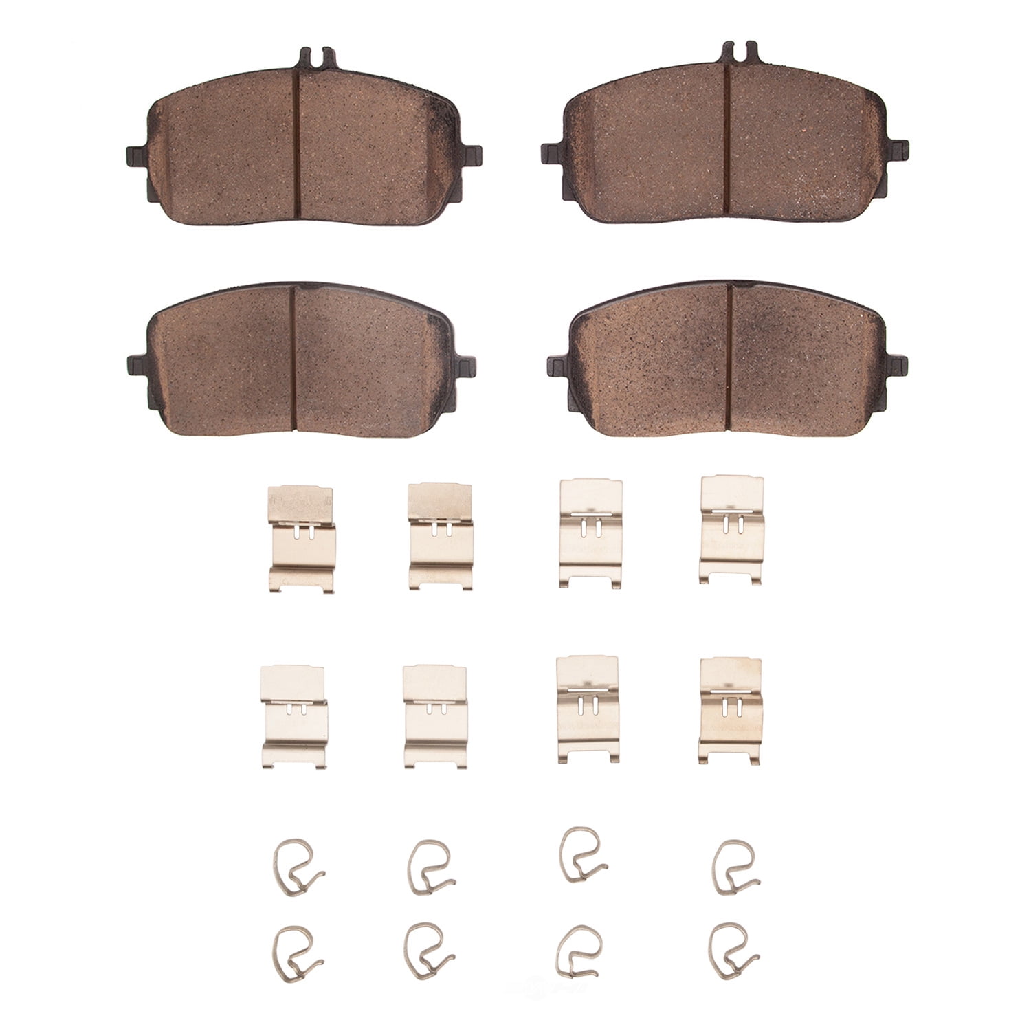 Dynamic Friction Company 1551-2209-01 DFC 5000 Advanced Brake Pads - Low Metallic and Hardware Kit