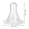 thumbnail image 2 of unbranded 10Ud Tetinas De Silicona Transparentes Para Biberones De Para Resistente A Y Desgaste, 2 of 8