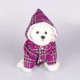 thumbnail image 4 of Dog Hooded Sweater Plaid Pet Clothes, 4 of 6