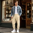 thumbnail image 4 of Wutalume Men's Slim Fit Joggers — Sweatpants with Tapered Leg, Drawstring Waist, Comfortable Lounge Pants for Active Days, 4 of 7
