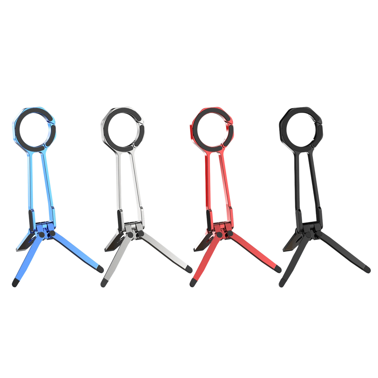 Phone Tripod Stand Rack 360 Rotation Adjustable Spring Clip for Smartphones Tablet Video Photography