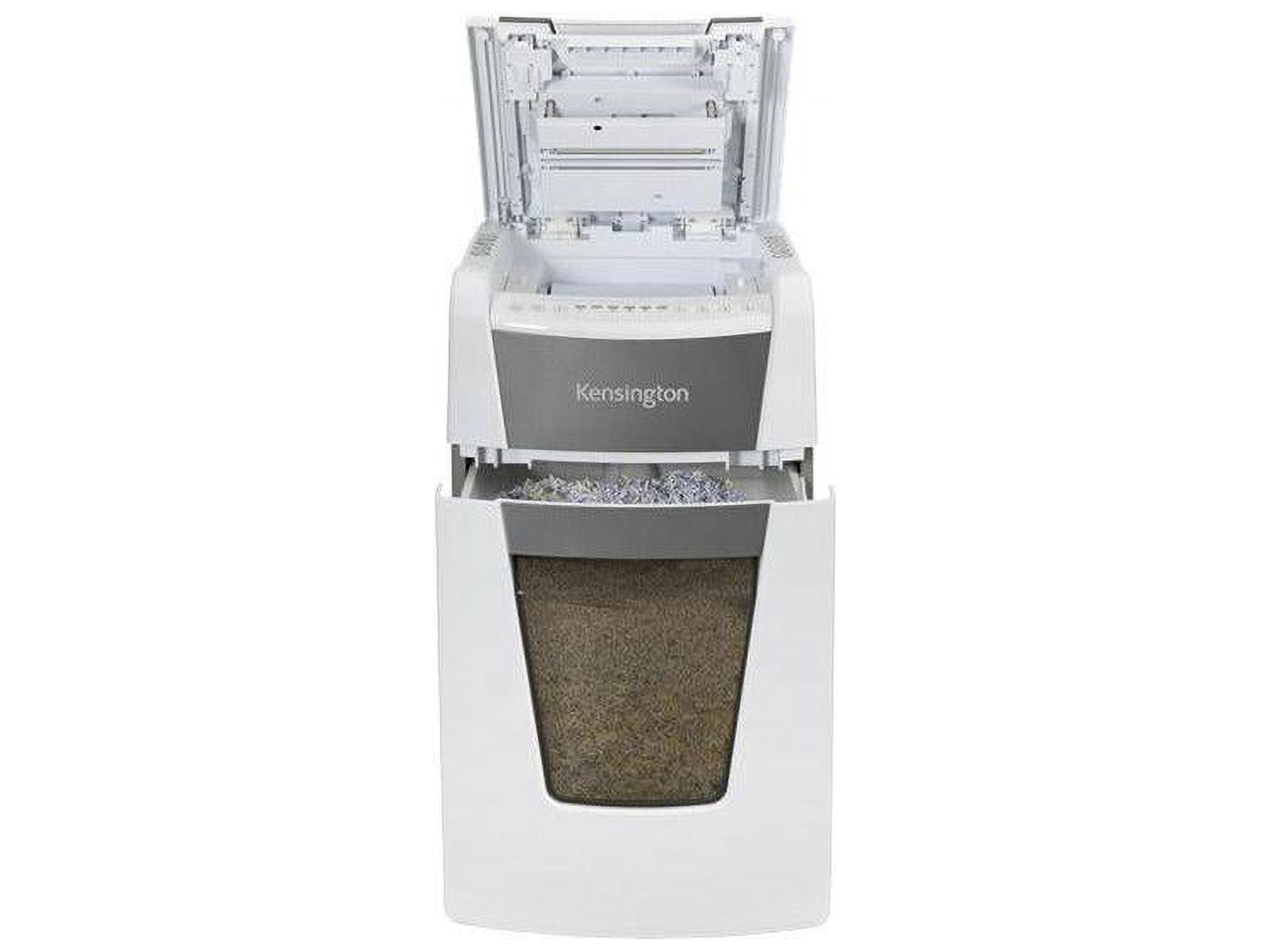 Kensington OfficeAssist Auto Feed Shredder A3000-HS Anti-Jam Micro Cut - Continuous Shredder - Micro Cut - 8 Per Pass - for shredding Paper, Staples, Paper Clip, Credit Card, Junk Mail, Glossy Paper,
