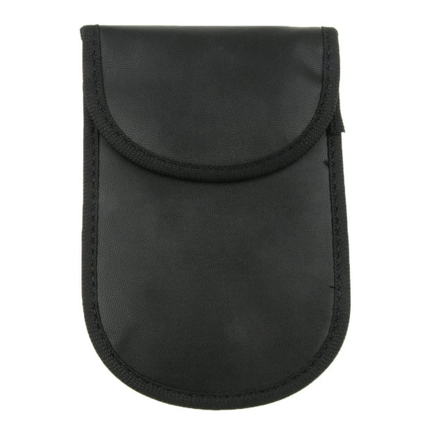 Estuche Protector de Señales de Cuero Impermeable Bolsod e Almacenamient Lves Monedas Trajetas Negro Baoblaze bolsa de seguridad de llavero