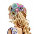 thumbnail image 2 of Unique Bargains Knitted Triangle Bandana for Women  2 Pcs Colorful White Purple, 2 of 5