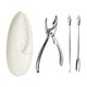 thumbnail image 2 of Organizador para estante de cepillos de dientes | Soporte multipropósito para vaso de dientes para lavabo | Estante de almacenamiento para baño de plástico con drenaje | Sostiene cepillos de, 2 of 4
