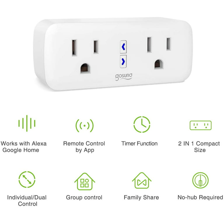 Gosund Timer Smart Plug App Remotely Control Wifi Plug Outlet 4 Packs