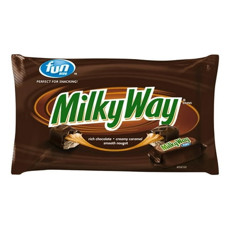 (4 Pack) Milky Way, Chocolate Halloween Candy Bar Fun Size, 10.65
