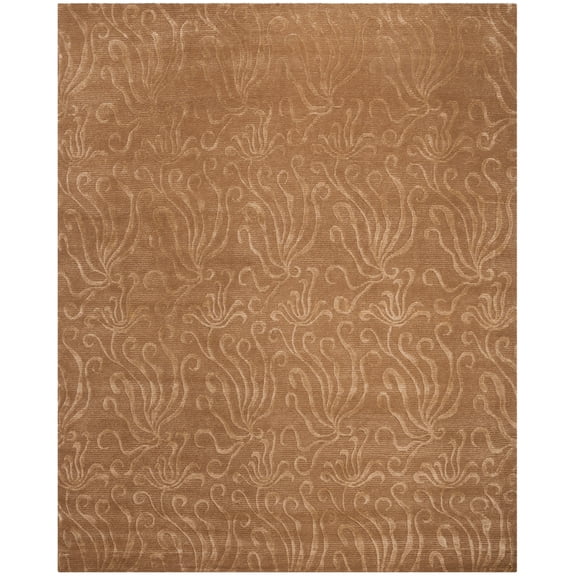Martha Stewart  by  Seaflora Silk/ Wool Rug Sand 8'6" x 11'6" 9' x 12' Indoor Living Room, Bedroom, Dining Room