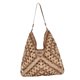 thumbnail image 3 of Bolso de hombro tejido Fernando Beige caqui 35 cm x 37 cm x 13 cm, 3 of 8