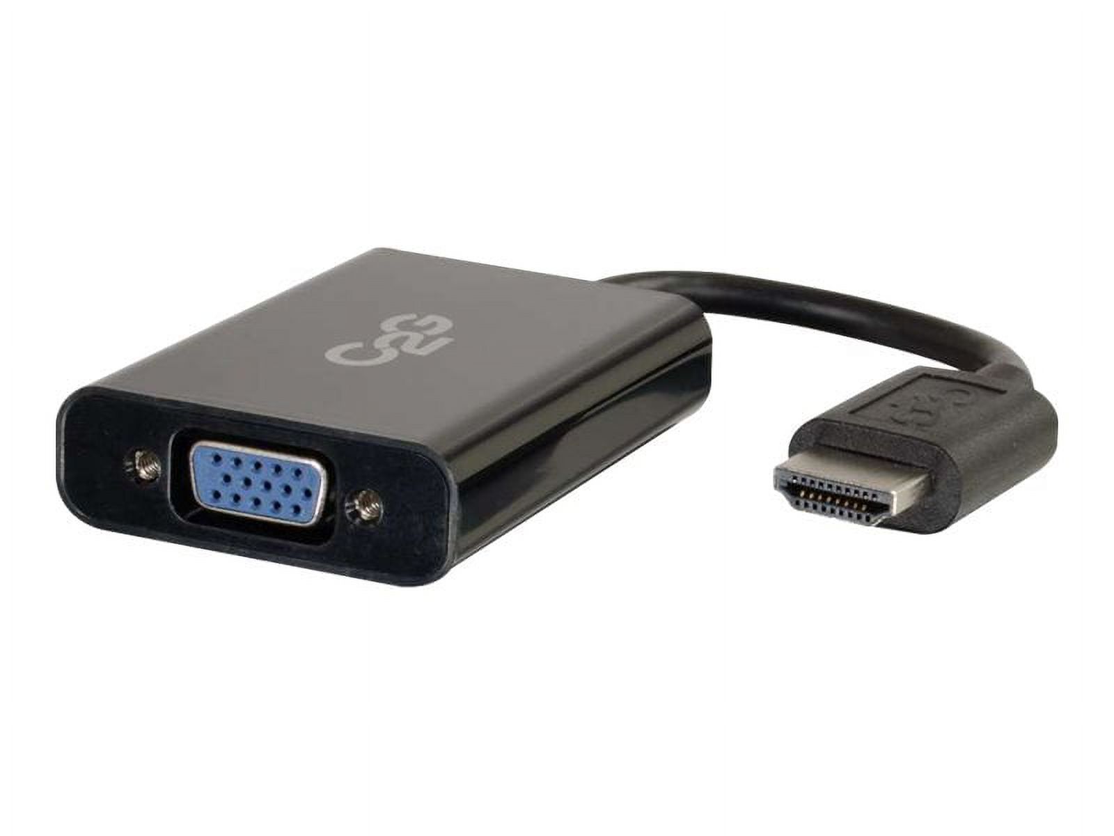 C2G HDMI to VGA Adapter Converter Dongle with Stereo Audio M/F - Black
