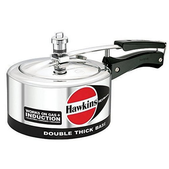 Hawkins Hevibase IH35 3.5-Litre Induction Pressure Cooker, Small, Silver