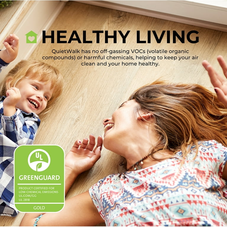 QuietWalk 360 sq ft Recycled Fiber Underlayment with Built-in