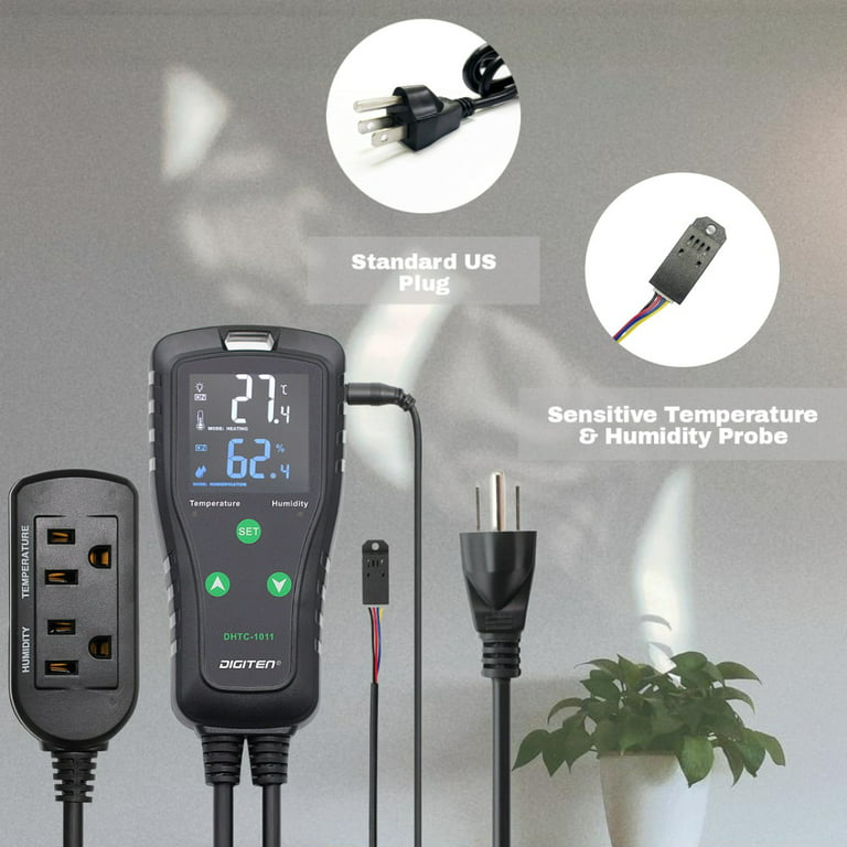 Thermostat Humidifier Monitor Temperature Humidity Controller Desktop  Design for Laboratory for Aquarium - AliExpress