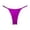 Purple, variant on vigerkar Women's Metallic Bikini Bottoms Shiny Swimwear Bottom Low Waist Adjustable Waist Bathing Suit Thong (Red, L)