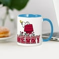 thumbnail image 3 of CafePress - Snoopy Merry - 11 oz Ceramic Mug - Novelty Coffee Tea Cup, 3 of 4