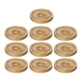 thumbnail image 1 of 10 posavasos redondos de madera para mesa, tazas de té y café Amarillo, 1 of 9