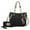 Black Beige, variant on MKF Collection Lina Women's Tete Bag & Wallet Set,Vegan Leather Shoulder Bag Handbag Purse Set by Mia K. - Black Beige