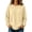Beige, variant on Stralyhd Sweatshirt for Women Oversized Long Sleeve Crew Neck Sweaters 2026 Winter Casual Fashion Pullover Top Comfy Loose Outfits Clothes Basic Lounge Wear Dark Green XL